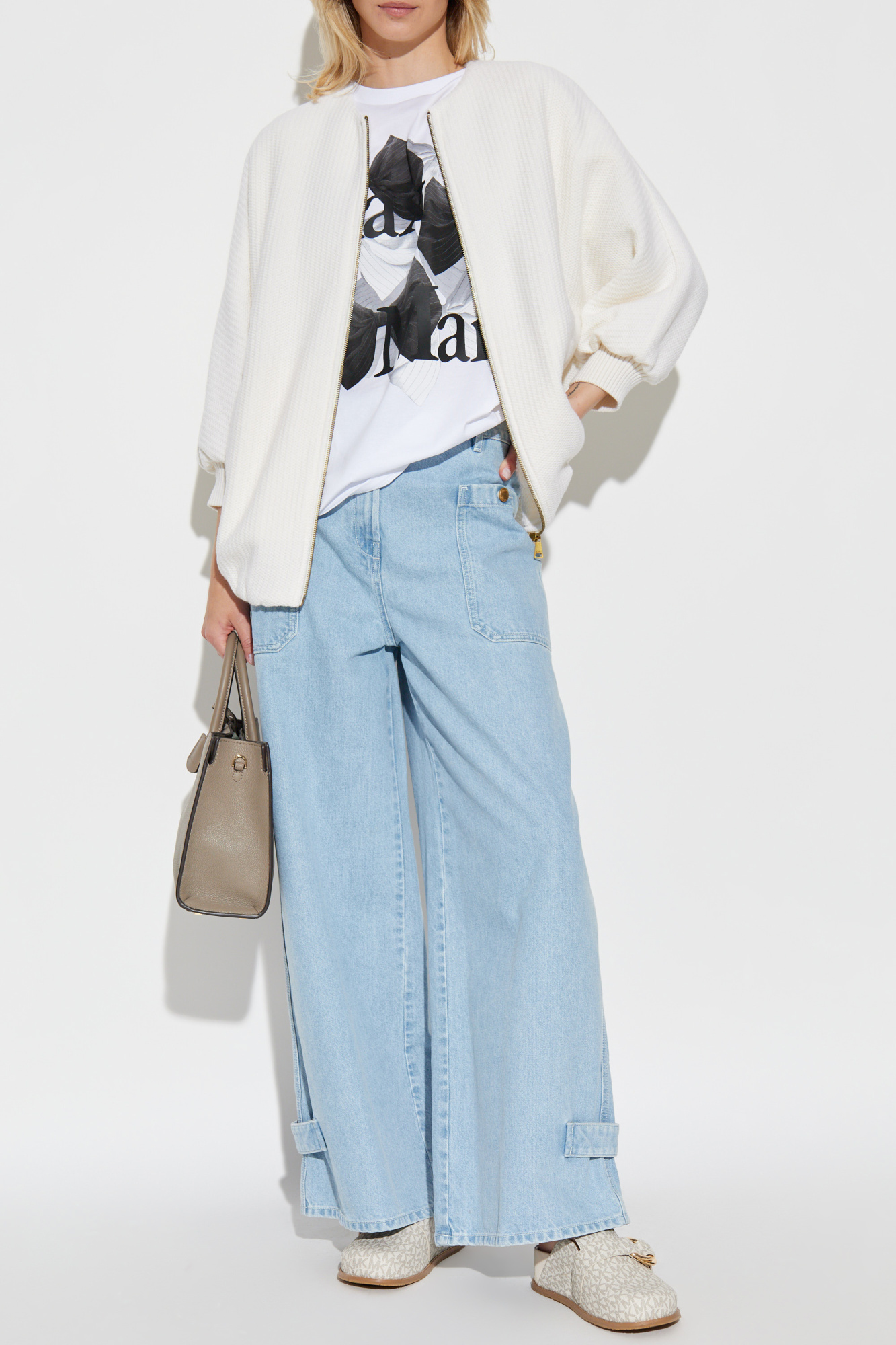 White T-shirt with 